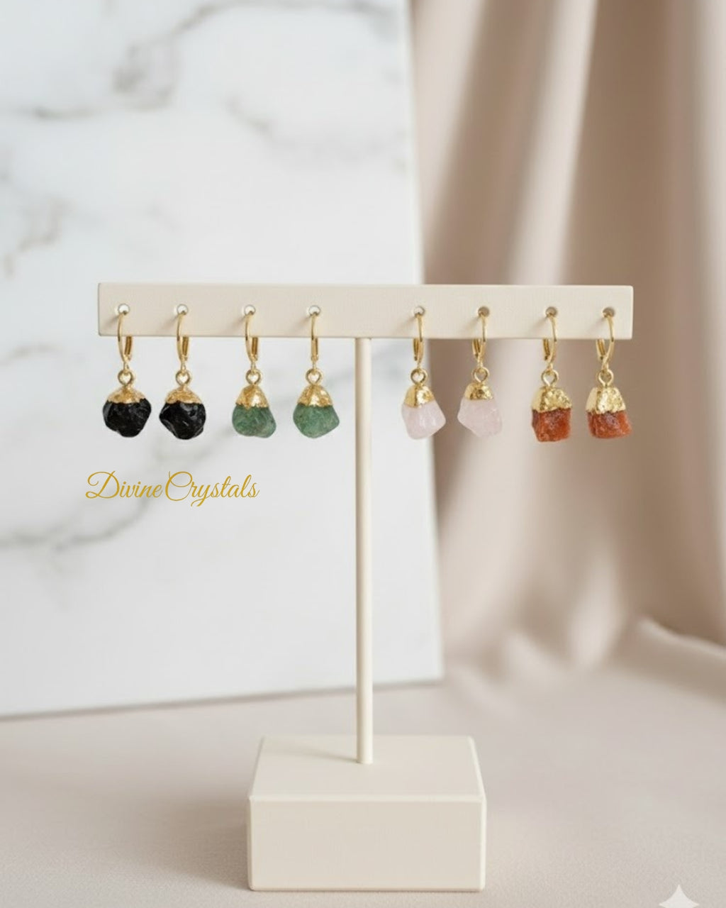Oval Drop Earrings