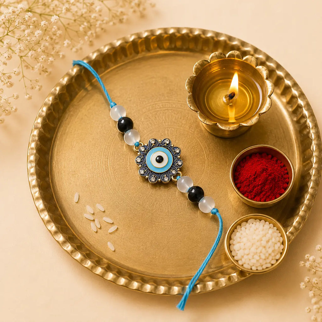 Nazar Crystal Rakhi