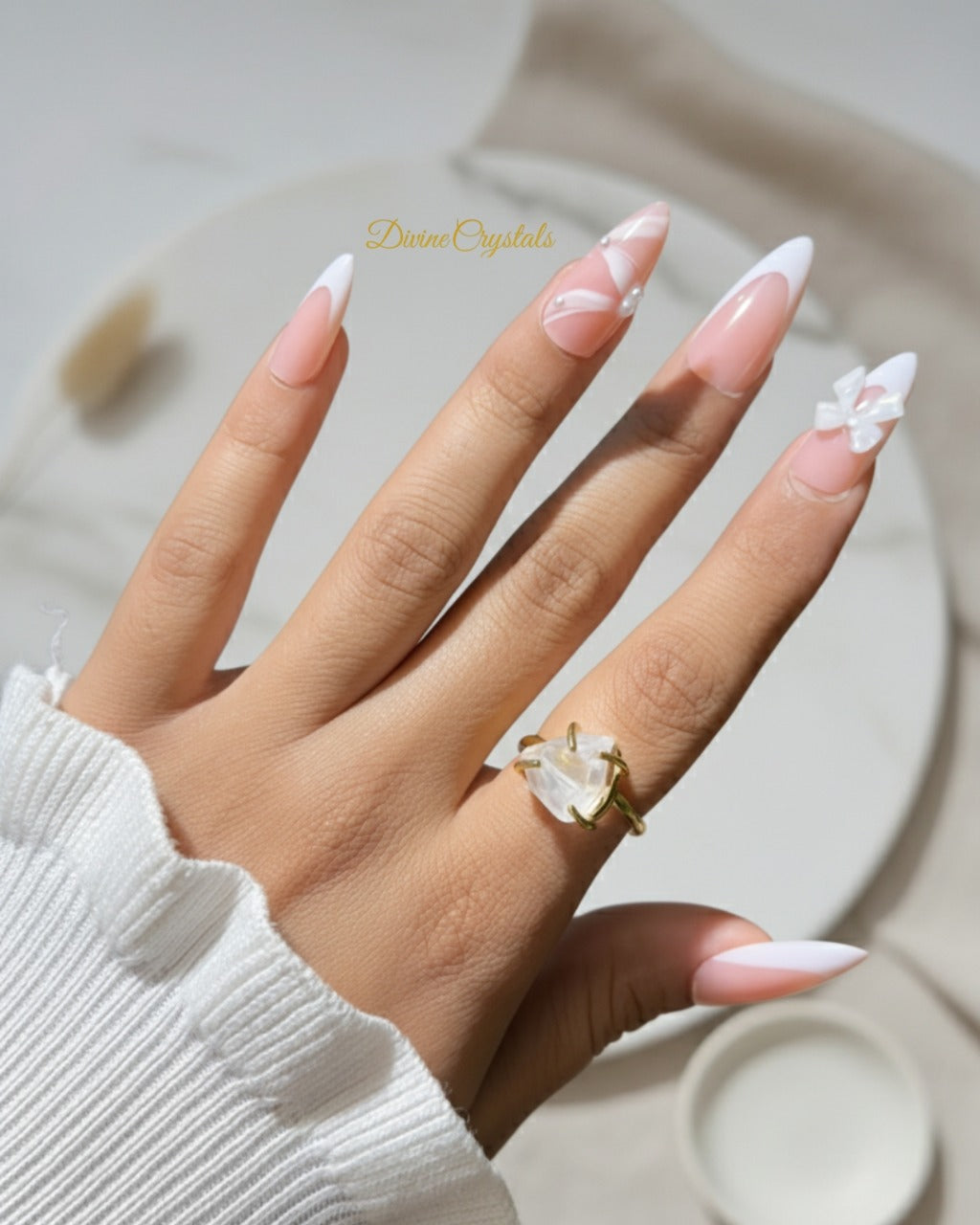 Raw Crystal Rings