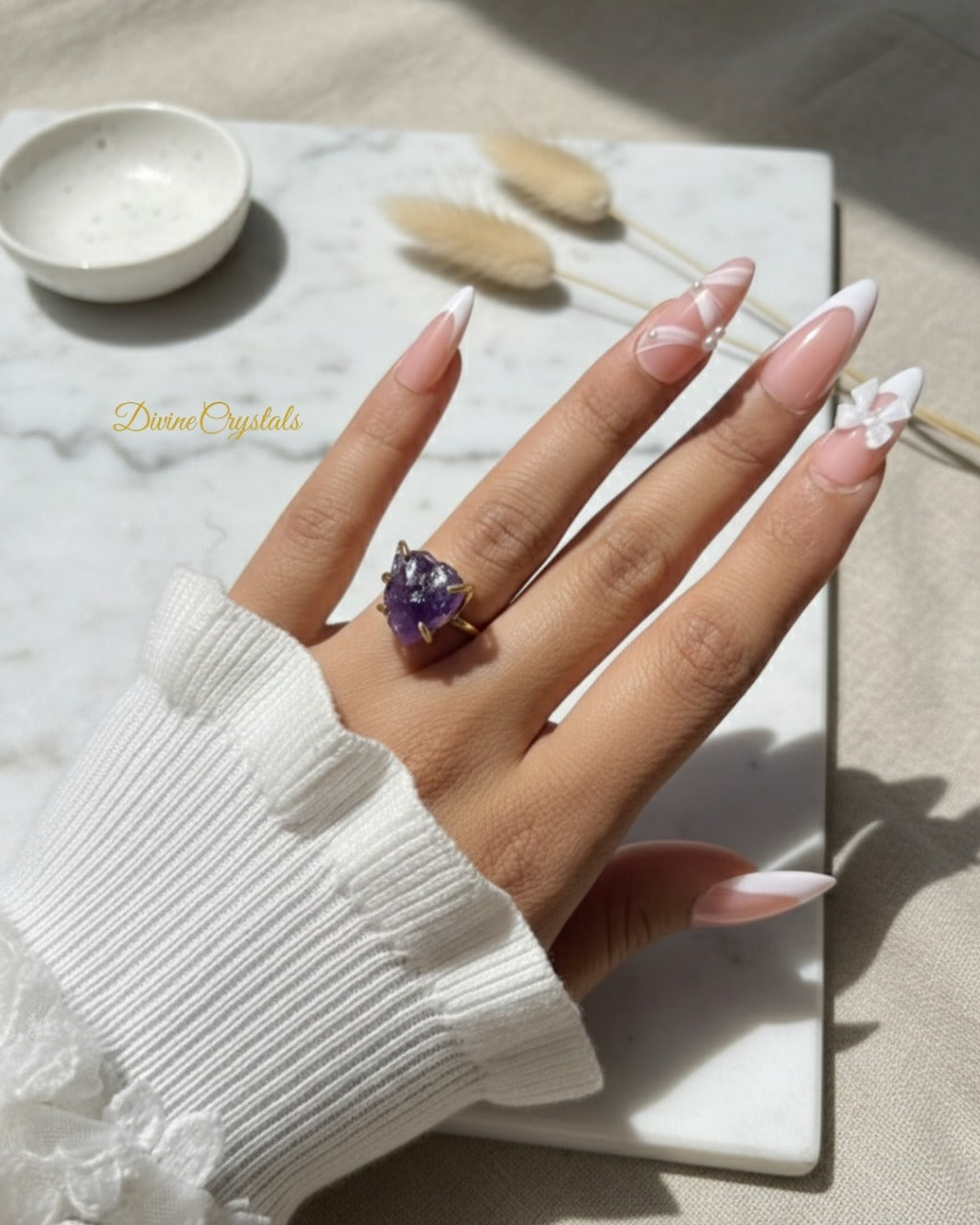 Raw Crystal Rings